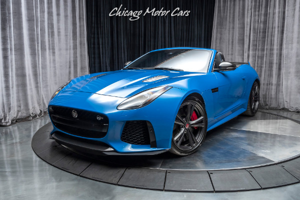 Used 2017 Jaguar F-TYPE SVR Carbon Fiber Package! RARE Ultra Blue Paint! Loaded! for sale Sold at Chicago Motor Cars in West Chicago IL 60185 2