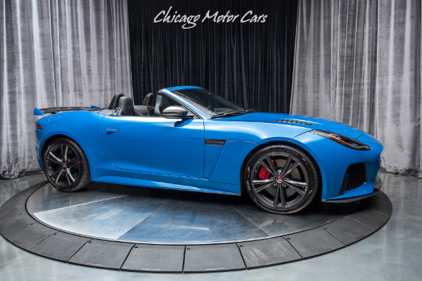 Used 2017 Jaguar F-TYPE SVR Carbon Fiber Package! RARE Ultra Blue Paint! Loaded! for sale Sold at Chicago Motor Cars in West Chicago IL 60185 6