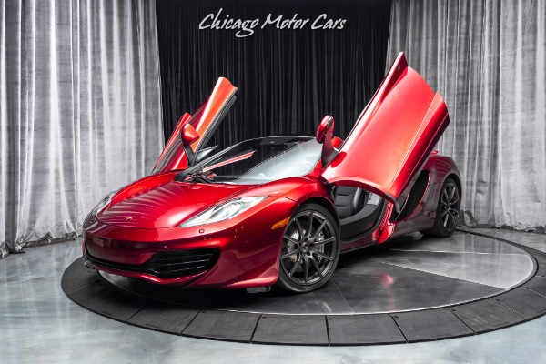 Used 2014 McLaren MP4-12C Spider Original MSRP $306k+ VOLCANO RED ELITE! Serviced LOADED w/OPTIONS! for sale Sold at Chicago Motor Cars in West Chicago IL 60185 3