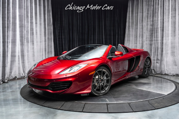 Used 2014 McLaren MP4-12C Spider Original MSRP $306k+ VOLCANO RED ELITE! Serviced LOADED w/OPTIONS! for sale Sold at Chicago Motor Cars in West Chicago IL 60185 4