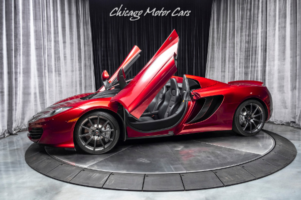 Used 2014 McLaren MP4-12C Spider Original MSRP $306k+ VOLCANO RED ELITE! Serviced LOADED w/OPTIONS! for sale Sold at Chicago Motor Cars in West Chicago IL 60185 1