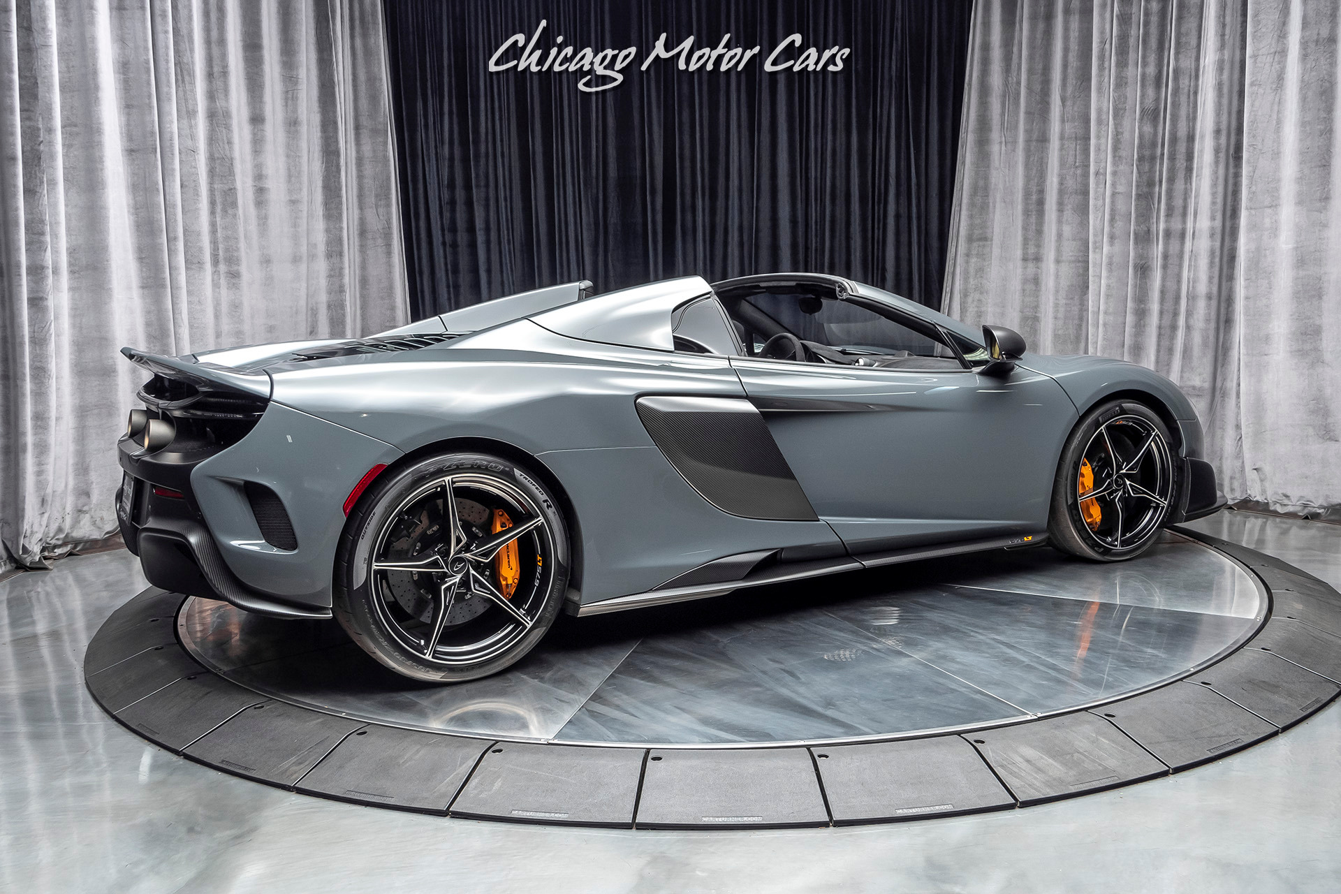 Used-2016-McLaren-675LT-Spider-Carbon-Exterior-Upgrade-Pack-LOW-Miles-McLaren-Special-Chicane-Grey-Paint