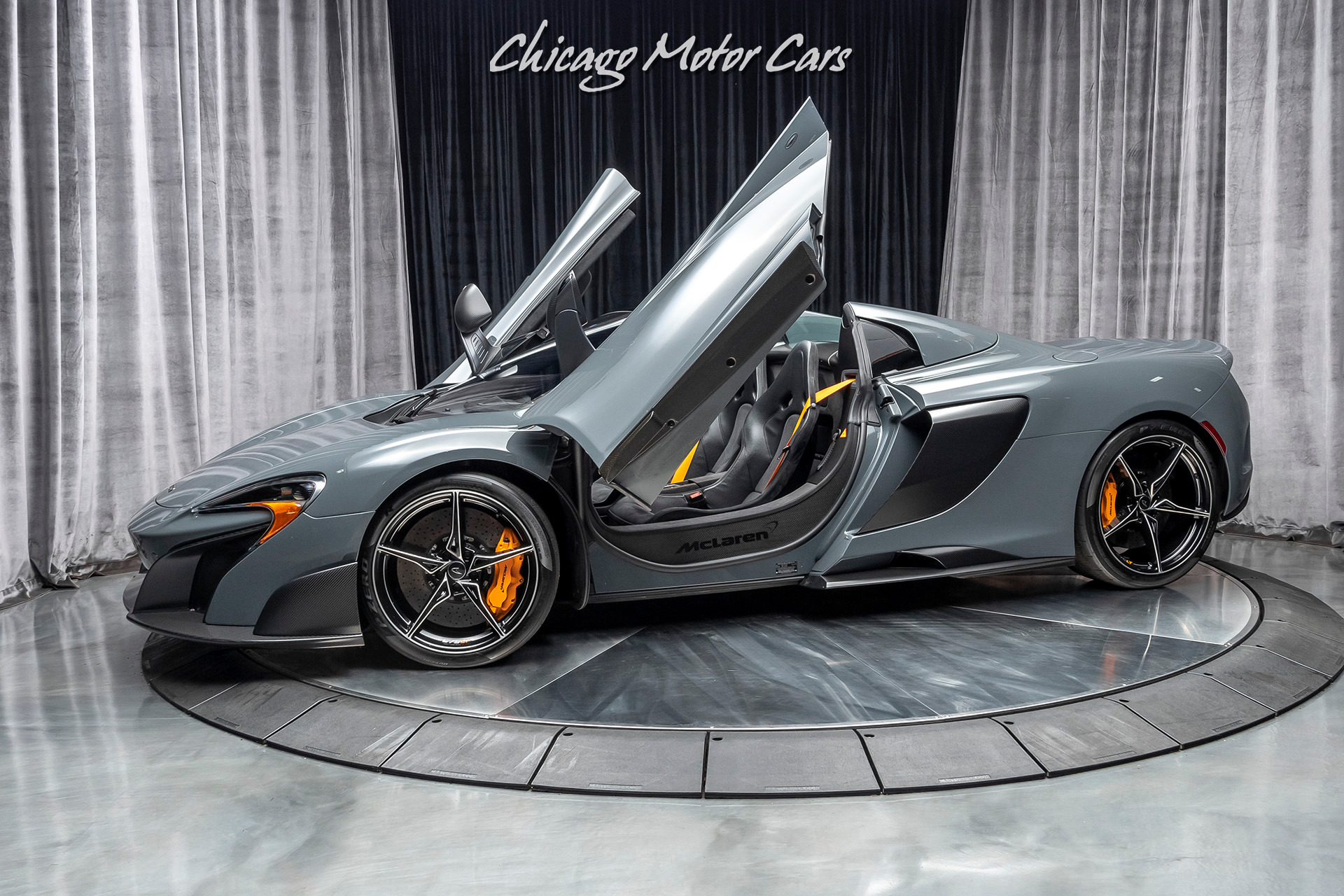 Used-2016-McLaren-675LT-Spider-Carbon-Exterior-Upgrade-Pack-LOW-Miles-McLaren-Special-Chicane-Grey-Paint