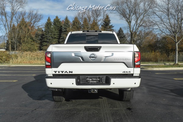 Used 2020 Nissan Titan Platinum Reserve Pickup Truck PLATINUM UTILITY PACKAGE! for sale Sold at Chicago Motor Cars in West Chicago IL 60185 4