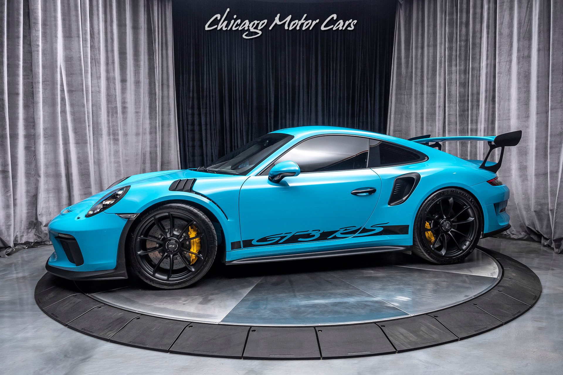 Used 2019 Porsche 911 GT3 RS Coupe - Miami Blue! Only 2800 Miles! LOADED! for sale Sold at Chicago Motor Cars in West Chicago IL 60185 1