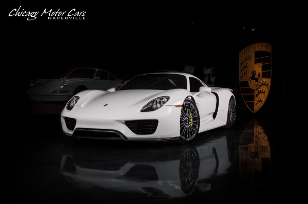 Used 2015 Porsche 918 Spyder Only 1,034 Miles! Serviced RARE Collector Quality! White! for sale Sold at Chicago Motor Cars in West Chicago IL 60185 2