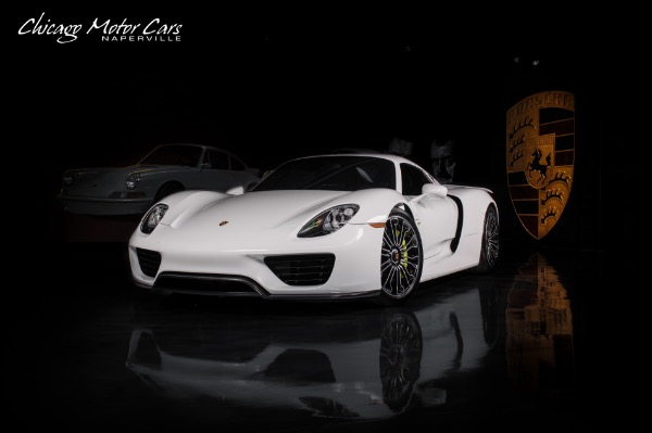 Used-2015-Porsche-918-Spyder-Only-1034-Miles-Serviced-RARE-Collector-Quality-White