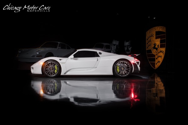 Used 2015 Porsche 918 Spyder Only 1,034 Miles! Serviced RARE Collector Quality! White! for sale Sold at Chicago Motor Cars in West Chicago IL 60185 3