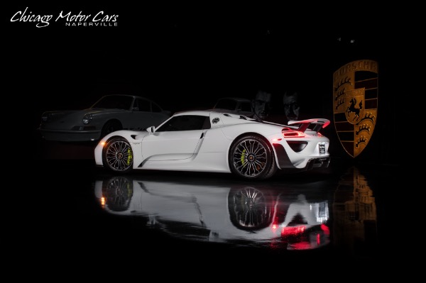 Used 2015 Porsche 918 Spyder Only 1,034 Miles! Serviced RARE Collector Quality! White! for sale Sold at Chicago Motor Cars in West Chicago IL 60185 4