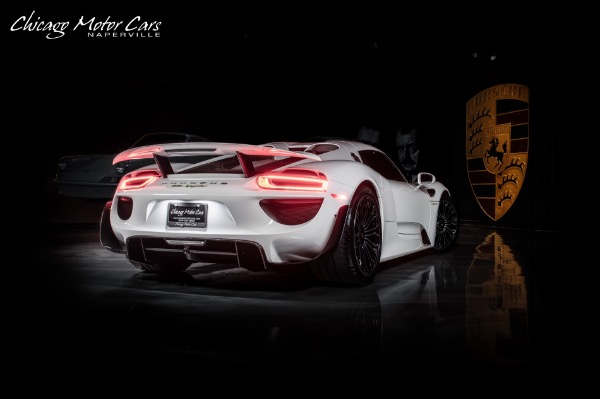 Used 2015 Porsche 918 Spyder Only 1,034 Miles! Serviced RARE Collector Quality! White! for sale Sold at Chicago Motor Cars in West Chicago IL 60185 5