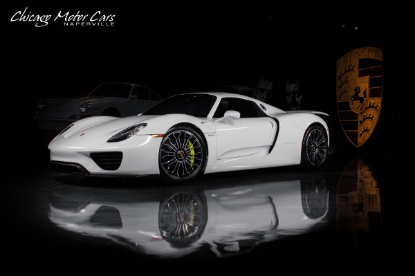 Used 2015 Porsche 918 Spyder Only 1,034 Miles! Serviced RARE Collector Quality! White! for sale Sold at Chicago Motor Cars in West Chicago IL 60185 1