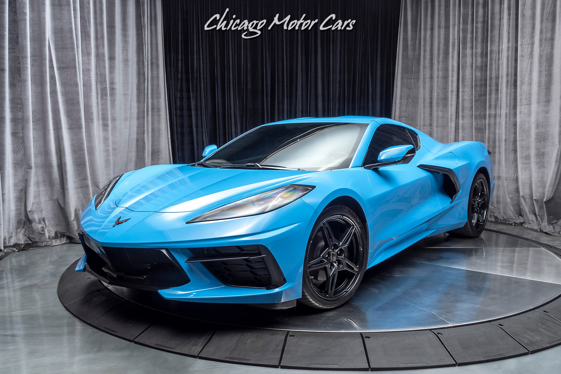 Used-2020-Chevrolet-Corvette-Stingray-RARE-Rapid-Blue-LOW-Miles-Performance-Exhaust