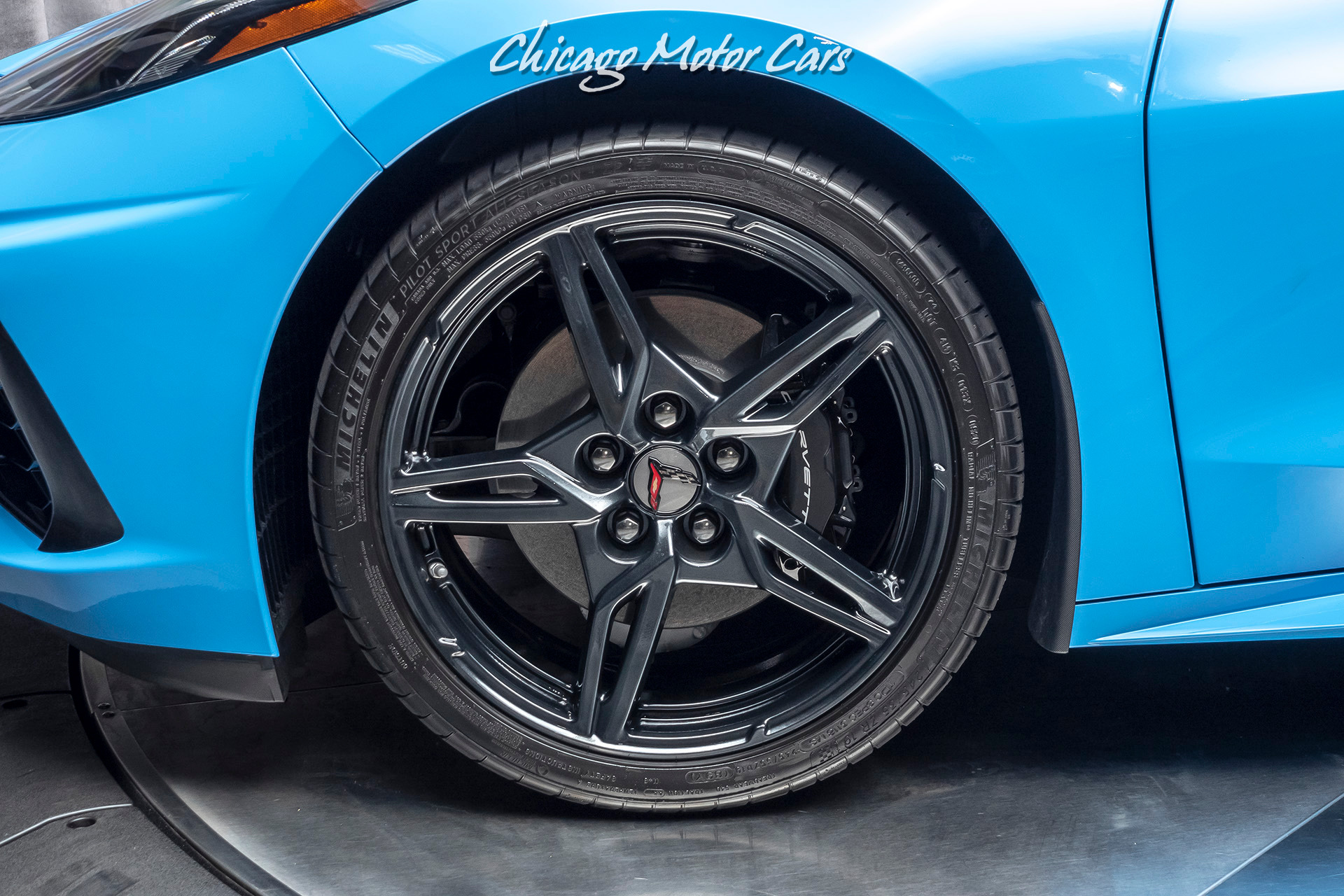 Used-2020-Chevrolet-Corvette-Stingray-RARE-Rapid-Blue-LOW-Miles-Performance-Exhaust