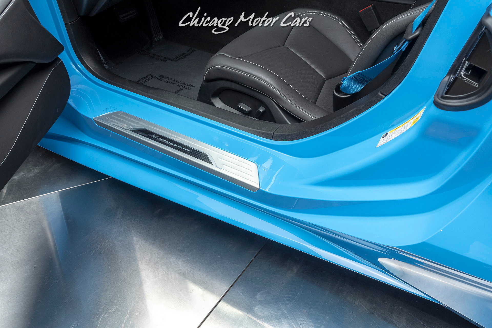 Used-2020-Chevrolet-Corvette-Stingray-RARE-Rapid-Blue-LOW-Miles-Performance-Exhaust