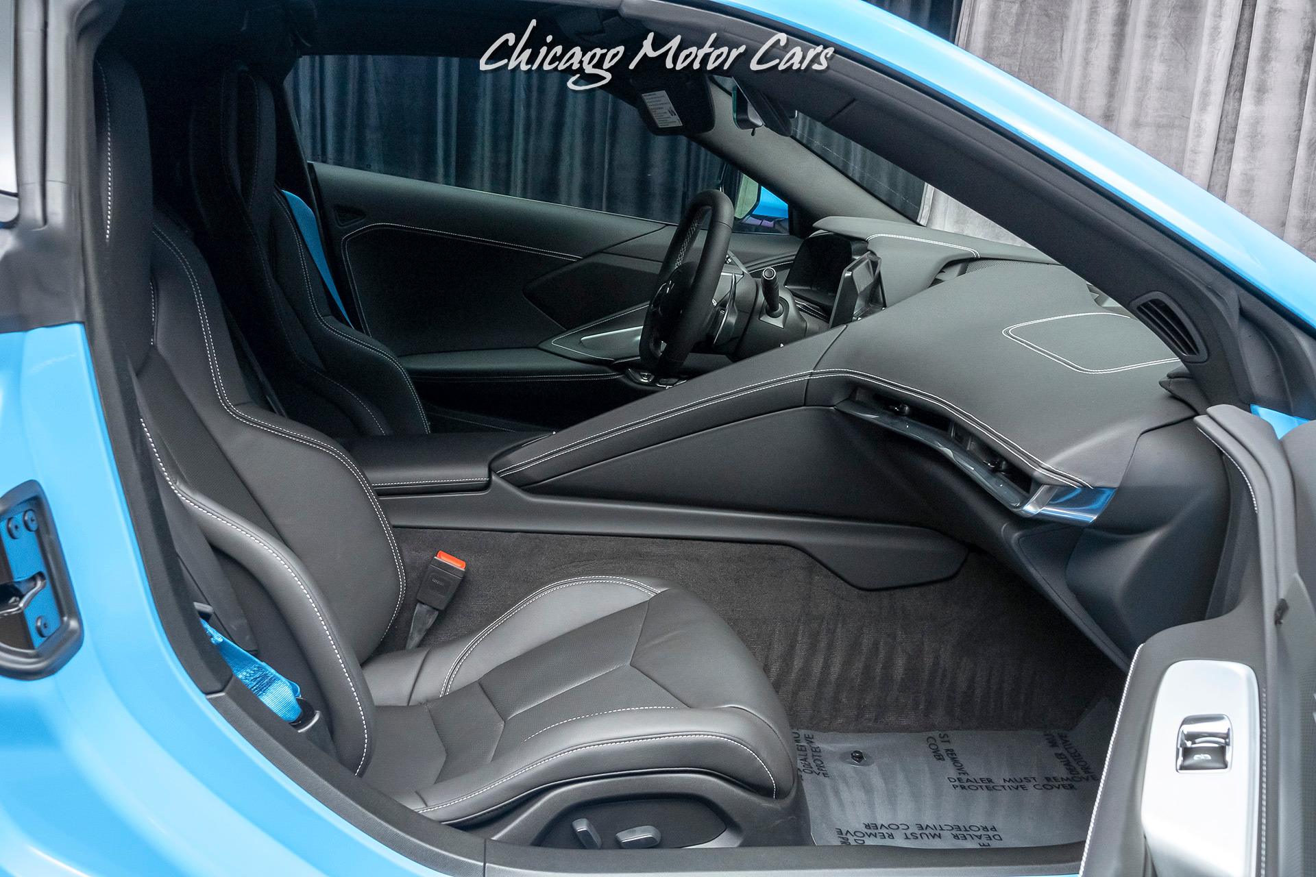 Used-2020-Chevrolet-Corvette-Stingray-RARE-Rapid-Blue-LOW-Miles-Performance-Exhaust