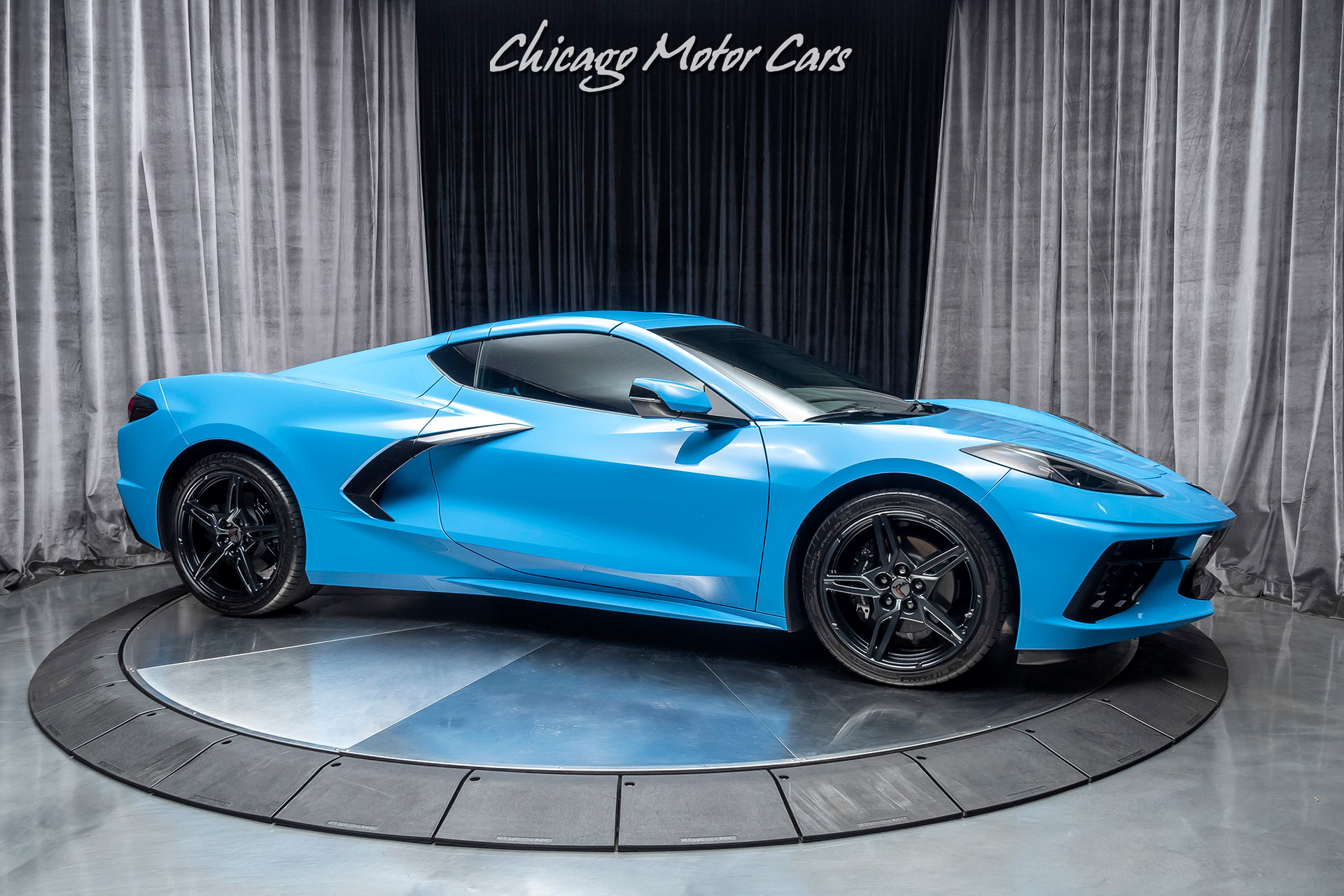 Used-2020-Chevrolet-Corvette-Stingray-RARE-Rapid-Blue-LOW-Miles-Performance-Exhaust