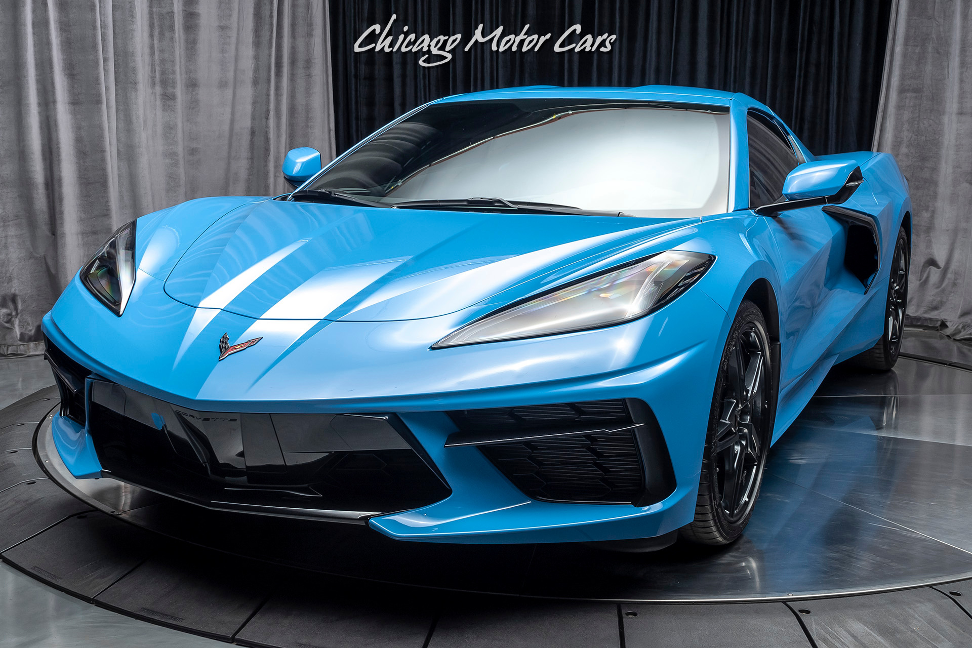 Used-2020-Chevrolet-Corvette-Stingray-RARE-Rapid-Blue-LOW-Miles-Performance-Exhaust