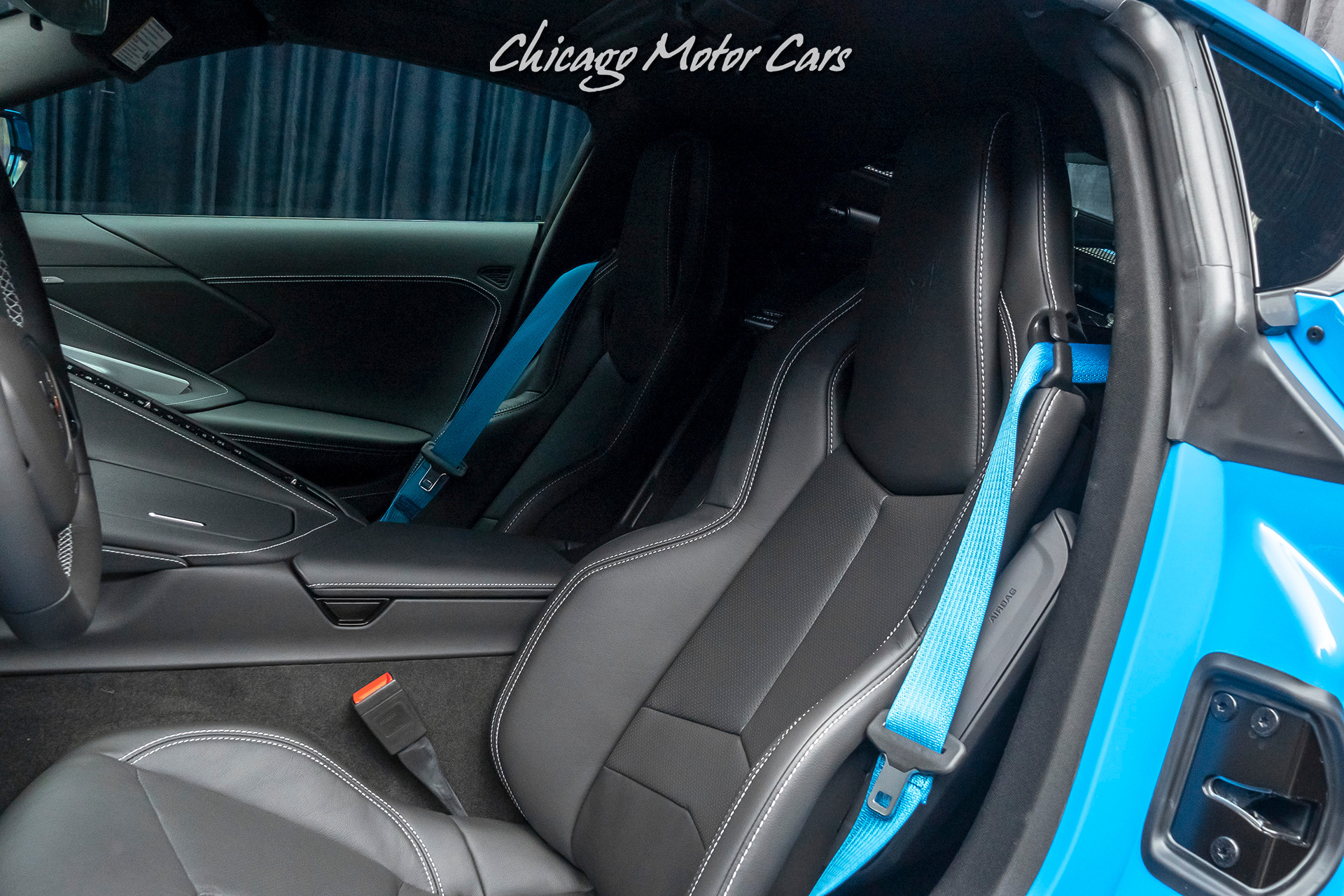 Used-2020-Chevrolet-Corvette-Stingray-RARE-Rapid-Blue-LOW-Miles-Performance-Exhaust