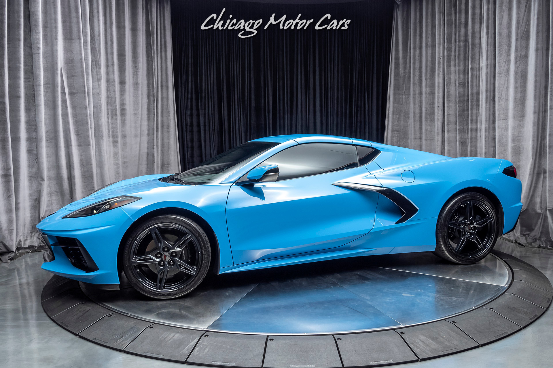 Used-2020-Chevrolet-Corvette-Stingray-RARE-Rapid-Blue-LOW-Miles-Performance-Exhaust