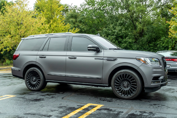 Used 2018 Lincoln Navigator Black Label Matte Black Wrap! Rear Entertainment! for sale Sold at Chicago Motor Cars in West Chicago IL 60185 4