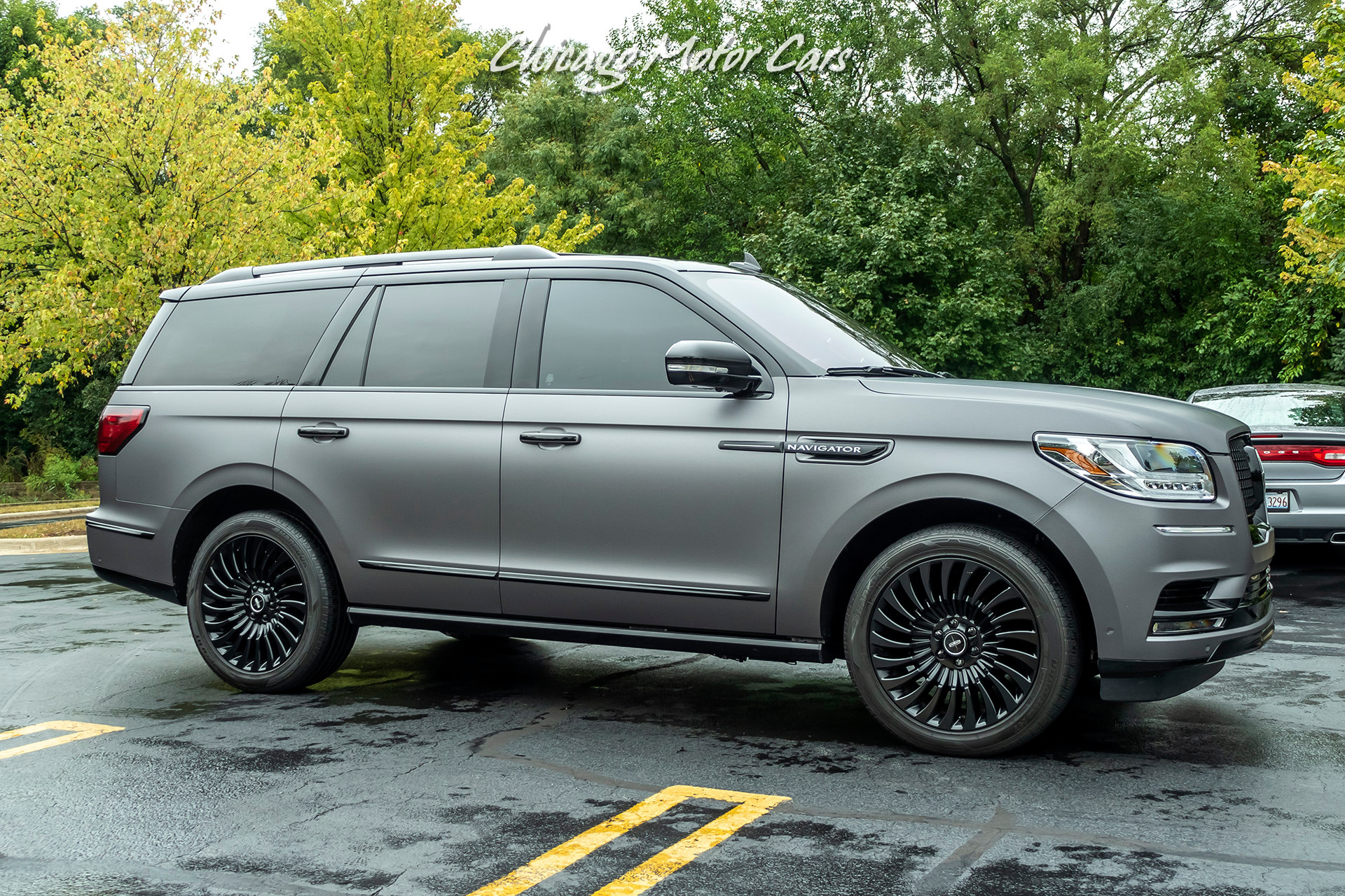 used-2018-lincoln-navigator-black-label-matte-black-wrap-rear