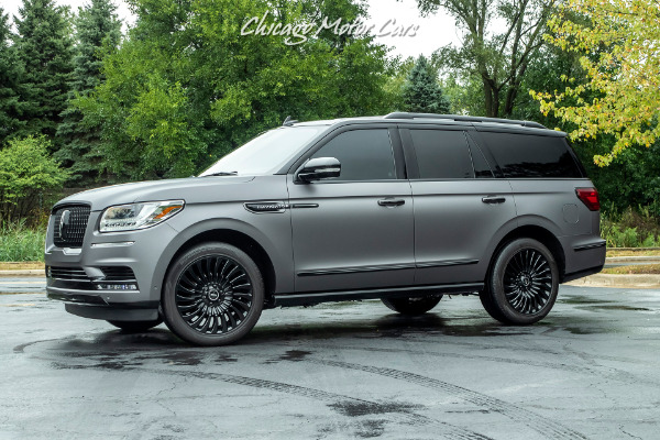 Used 2018 Lincoln Navigator Black Label Matte Black Wrap! Rear Entertainment! for sale Sold at Chicago Motor Cars in West Chicago IL 60185 1