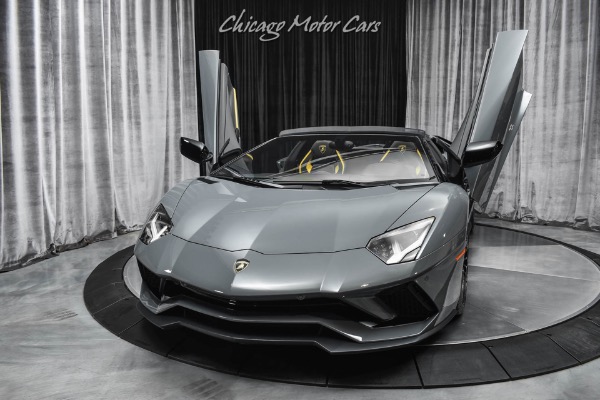 Used-2019-Lamborghini-Aventador-LP740-4-S-Roadster-LOW-Miles-Grigio-Telesto-Ad-Personam-LOADED