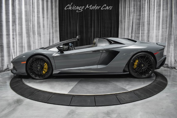 Used-2019-Lamborghini-Aventador-LP740-4-S-Roadster-LOW-Miles-Grigio-Telesto-Ad-Personam-LOADED