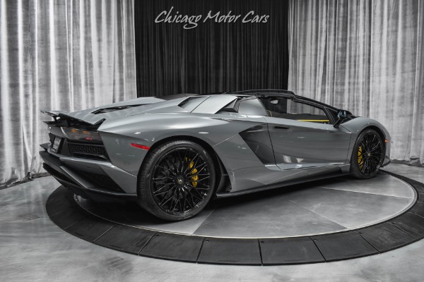 Used-2019-Lamborghini-Aventador-LP740-4-S-Roadster-LOW-Miles-Grigio-Telesto-Ad-Personam-LOADED