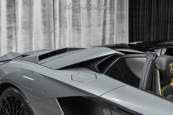 Used-2019-Lamborghini-Aventador-LP740-4-S-Roadster-LOW-Miles-Grigio-Telesto-Ad-Personam-FULL-PPF-LOADED