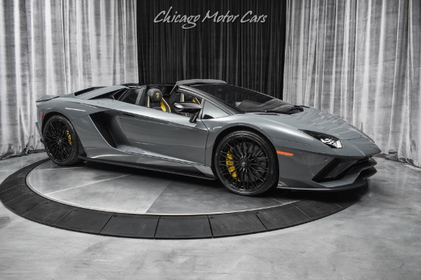Used 2019 Lamborghini Aventador LP740-4 S Roadster LOW Miles! Grigio Telesto! Ad Personam! LOADED for sale Sold at Chicago Motor Cars in West Chicago IL 60185 6
