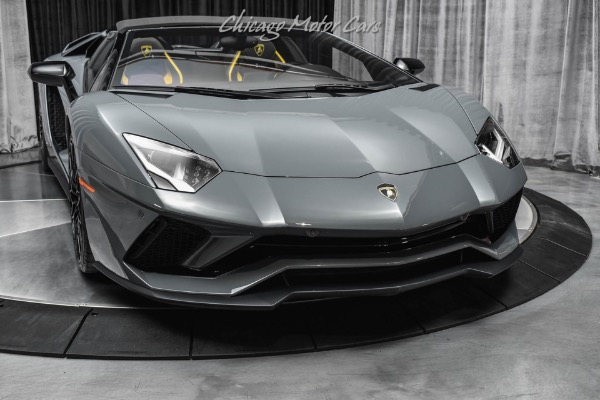 Used-2019-Lamborghini-Aventador-LP740-4-S-Roadster-LOW-Miles-Grigio-Telesto-Ad-Personam-LOADED