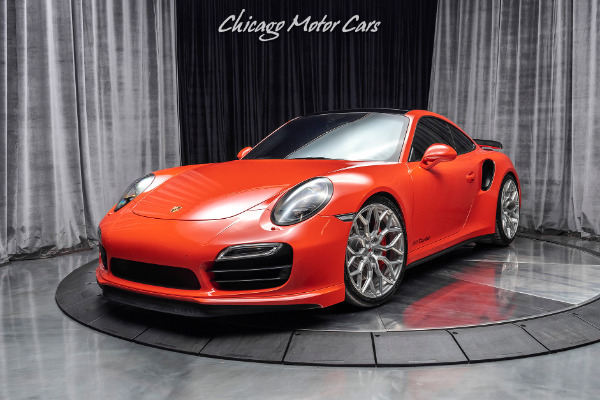 Used 2016 Porsche 911 Turbo Coupe - Original MSRP $169k+ LAVA ORANGE! 10K MILES! for sale Sold at Chicago Motor Cars in West Chicago IL 60185 2