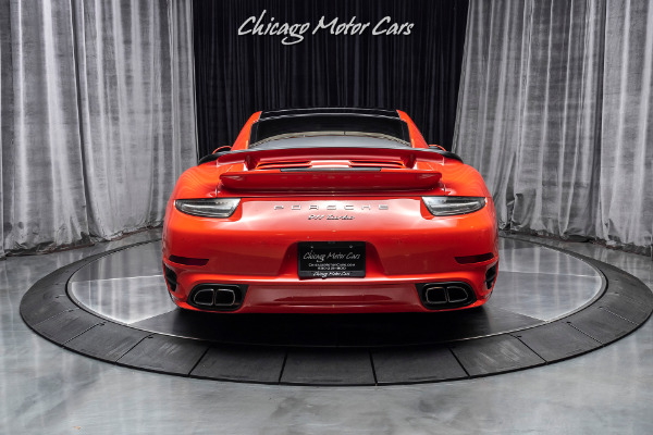 Used 2016 Porsche 911 Turbo Coupe - Original MSRP $169k+ LAVA ORANGE! 10K MILES! for sale Sold at Chicago Motor Cars in West Chicago IL 60185 4