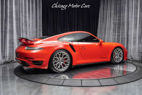 Used 2016 Porsche 911 Turbo Coupe - Original MSRP $169k+ LAVA ORANGE! 10K MILES! for sale Sold at Chicago Motor Cars in West Chicago IL 60185 5