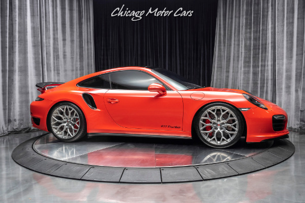 Used 2016 Porsche 911 Turbo Coupe - Original MSRP $169k+ LAVA ORANGE! 10K MILES! for sale Sold at Chicago Motor Cars in West Chicago IL 60185 6
