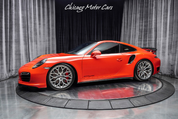 Used 2016 Porsche 911 Turbo Coupe - Original MSRP $169k+ LAVA ORANGE! 10K MILES! for sale Sold at Chicago Motor Cars in West Chicago IL 60185 1
