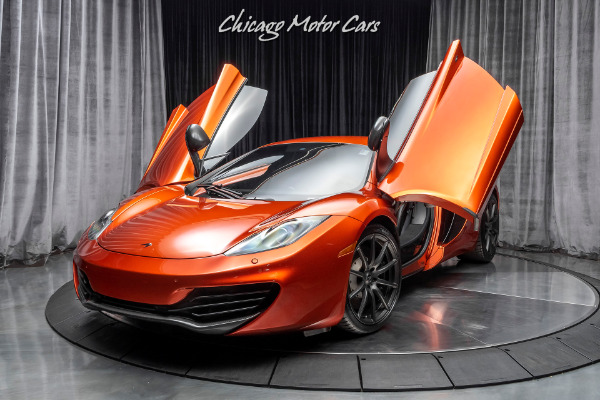 Used 2013 McLaren MP4-12C Coupe Volcano Orange Carbon Fiber Everywhere! Serviced! for sale Sold at Chicago Motor Cars in West Chicago IL 60185 3