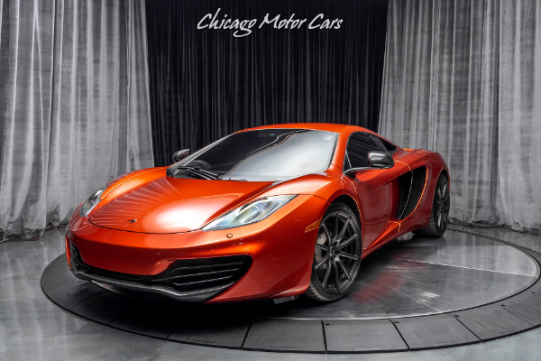 Used 2013 McLaren MP4-12C Coupe Volcano Orange Carbon Fiber Everywhere! Serviced! for sale Sold at Chicago Motor Cars in West Chicago IL 60185 4