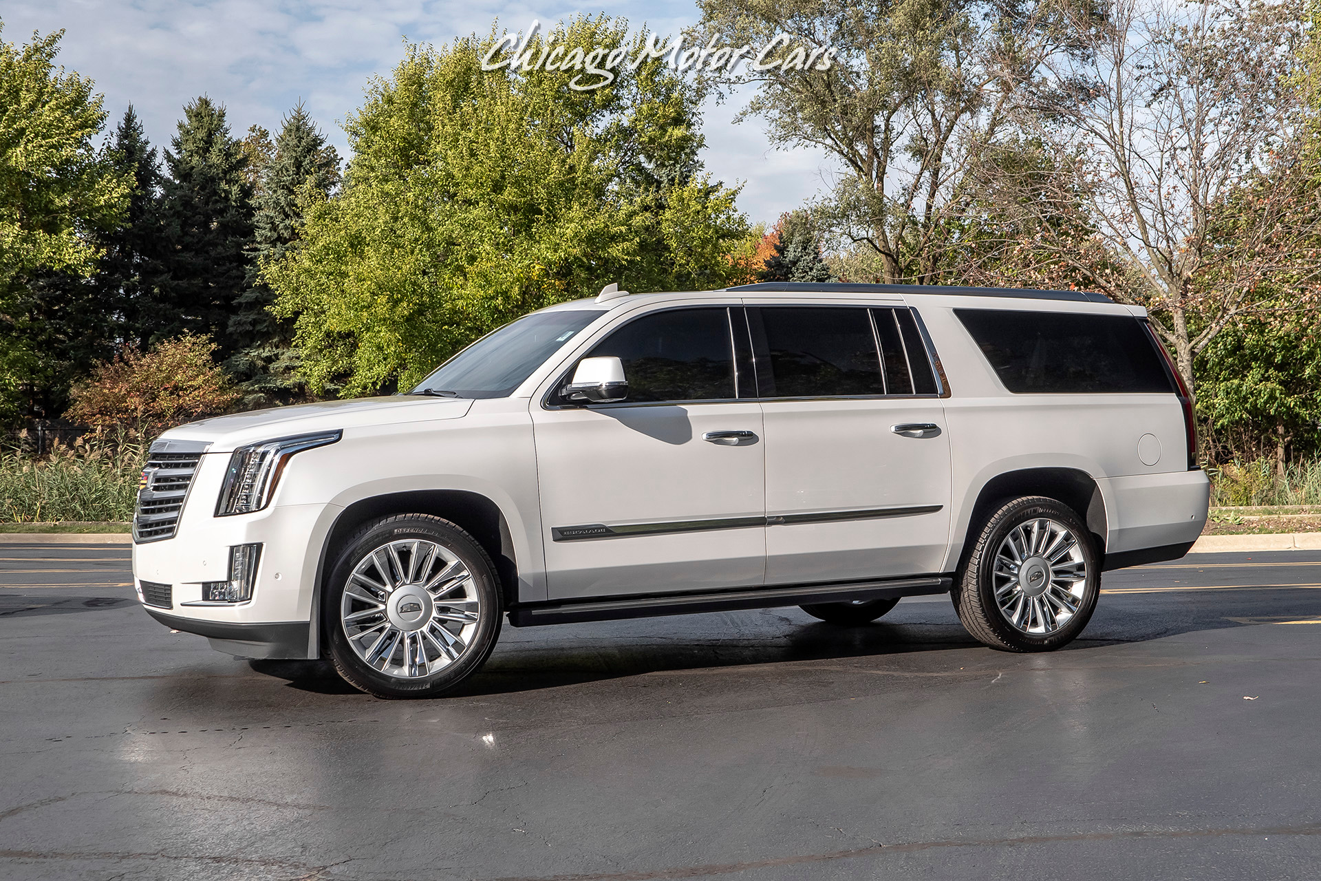Used 2018 Cadillac Escalade ESV 4WD Platinum SUV MSRP $102K+ LOADED! REAR  SEAT ENTERTAINMENT! For Sale (Sold) | Chicago Motor Cars Stock #17566, image size:1920x1280