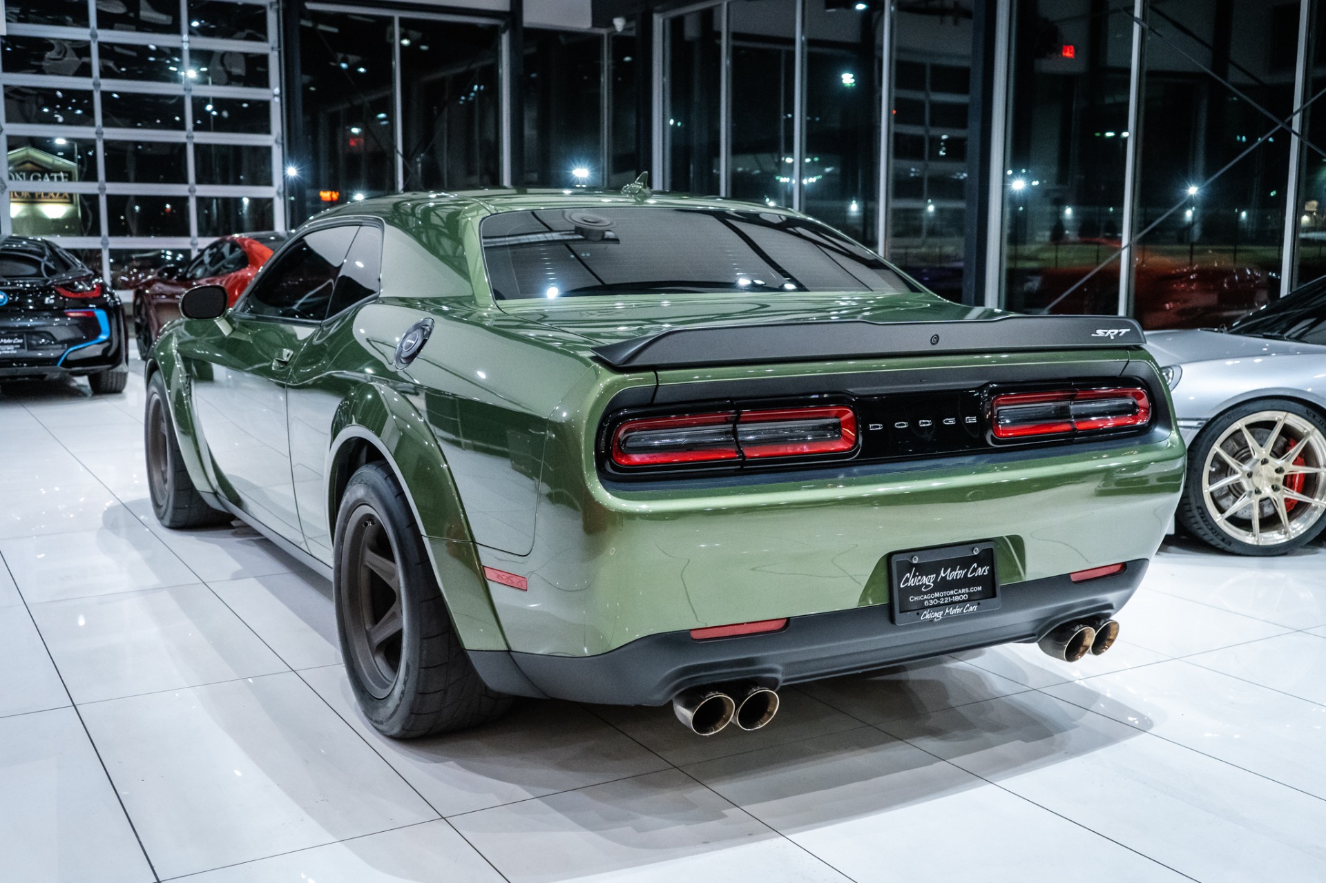 Used-2018-Dodge-Challenger-SRT-Demon-1-of-2-in-F8-Green-wBrass-Monkey-Wheels-FORZA-Stage-4R-1100HP