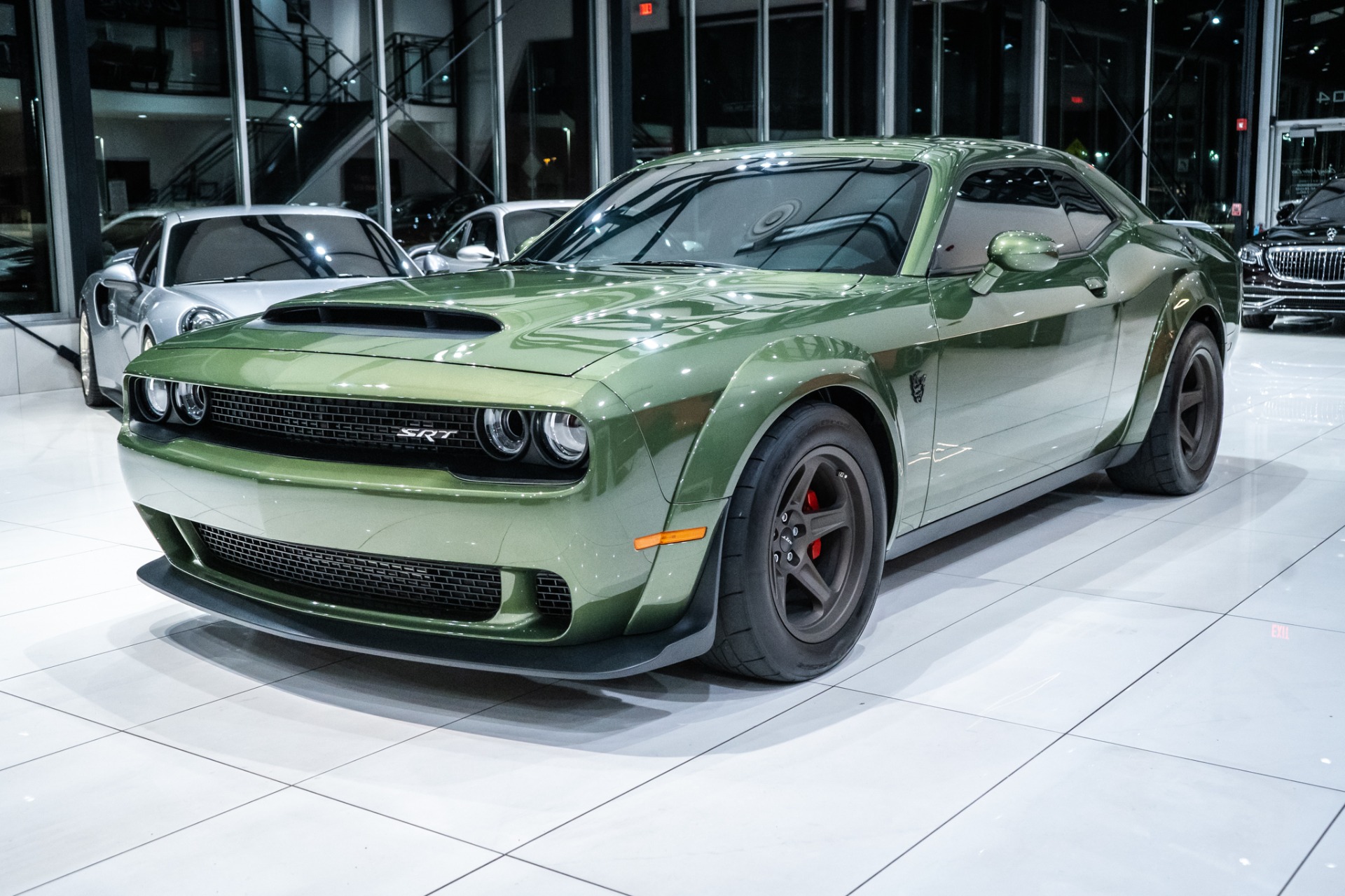 Used-2018-Dodge-Challenger-SRT-Demon-1-of-2-in-F8-Green-wBrass-Monkey-Wheels-FORZA-Stage-4R-1100HP