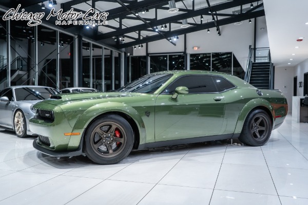 Used 2018 Dodge Challenger SRT Demon 1 of 2 in F8 Green w/Brass Monkey Wheels FORZA Stage 4R 1100HP for sale Sold at Chicago Motor Cars in West Chicago IL 60185 1