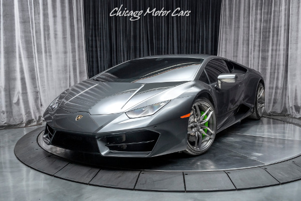 Used 2018 Lamborghini Huracan LP580-2 Coupe MSRP $234K+ Tech Package 5k Miles UPGRADED Wheels & Exhaust! for sale Sold at Chicago Motor Cars in West Chicago IL 60185 2