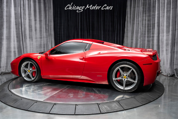 Used 2013 Ferrari 458 Spider Convertible Front Axle Lift! Carbon Fiber LEDs LOADED & Serviced! for sale Sold at Chicago Motor Cars in West Chicago IL 60185 3