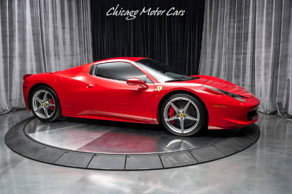 Used 2013 Ferrari 458 Spider Convertible Front Axle Lift! Carbon Fiber LEDs LOADED & Serviced! for sale Sold at Chicago Motor Cars in West Chicago IL 60185 6