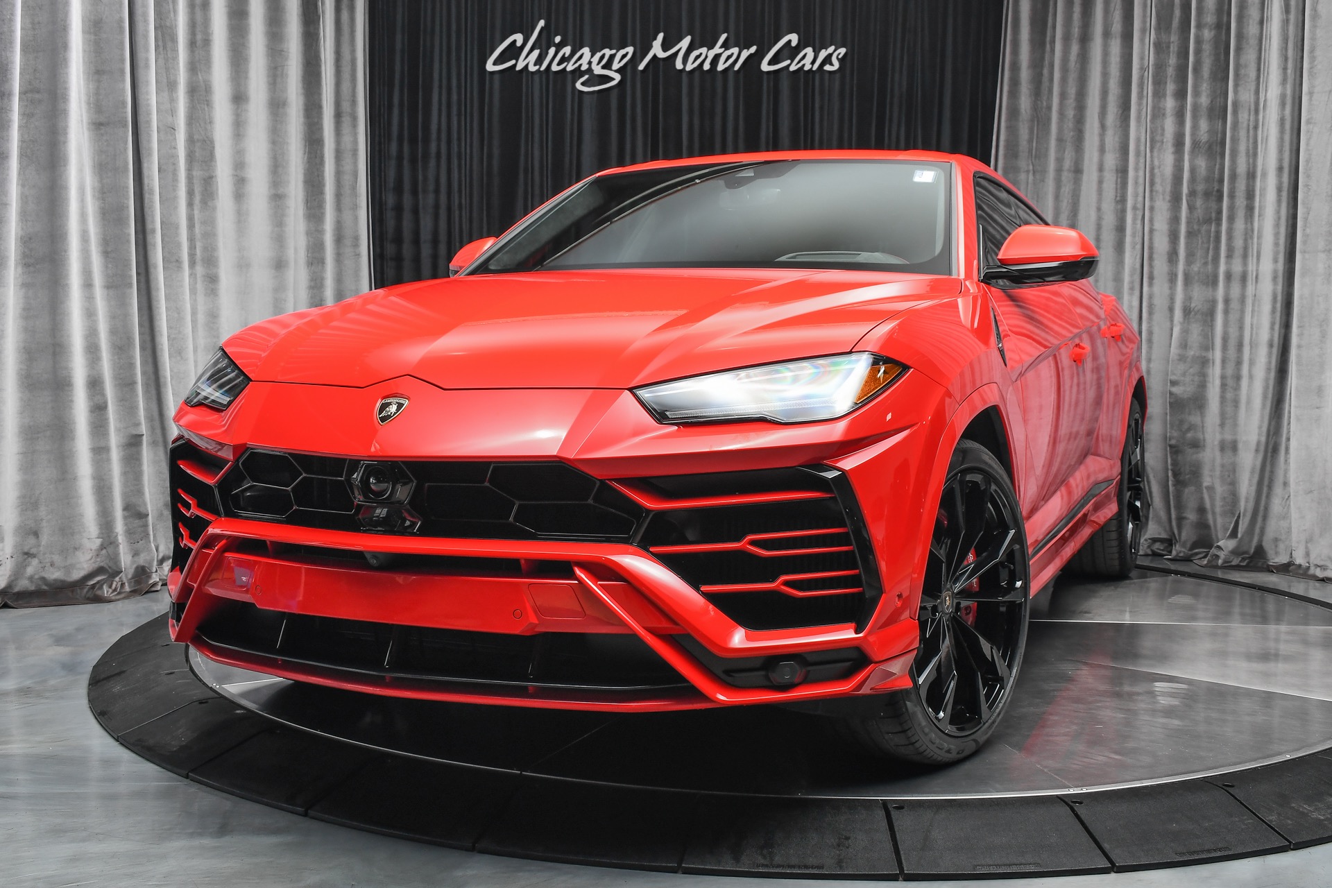 Used-2020-Lamborghini-Urus-Panoramic-Glass-Roof-HOT-RedRed-Color-Combo-Full-ADAS-Package