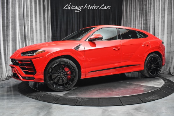 Used 2020 Lamborghini Urus Panoramic Glass Roof! HOT Red/Red Color Combo! Full ADAS Package! for sale Sold at Chicago Motor Cars in West Chicago IL 60185 1