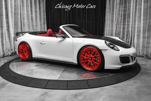 Used 2017 Porsche 911 Carrera 4 GTS Cabriolet 7-Speed Manual! OVER $50k IN UPGRADES! TechArt Carbon Fiber! ANRKY Wheels! for sale Sold at Chicago Motor Cars in West Chicago IL 60185 6