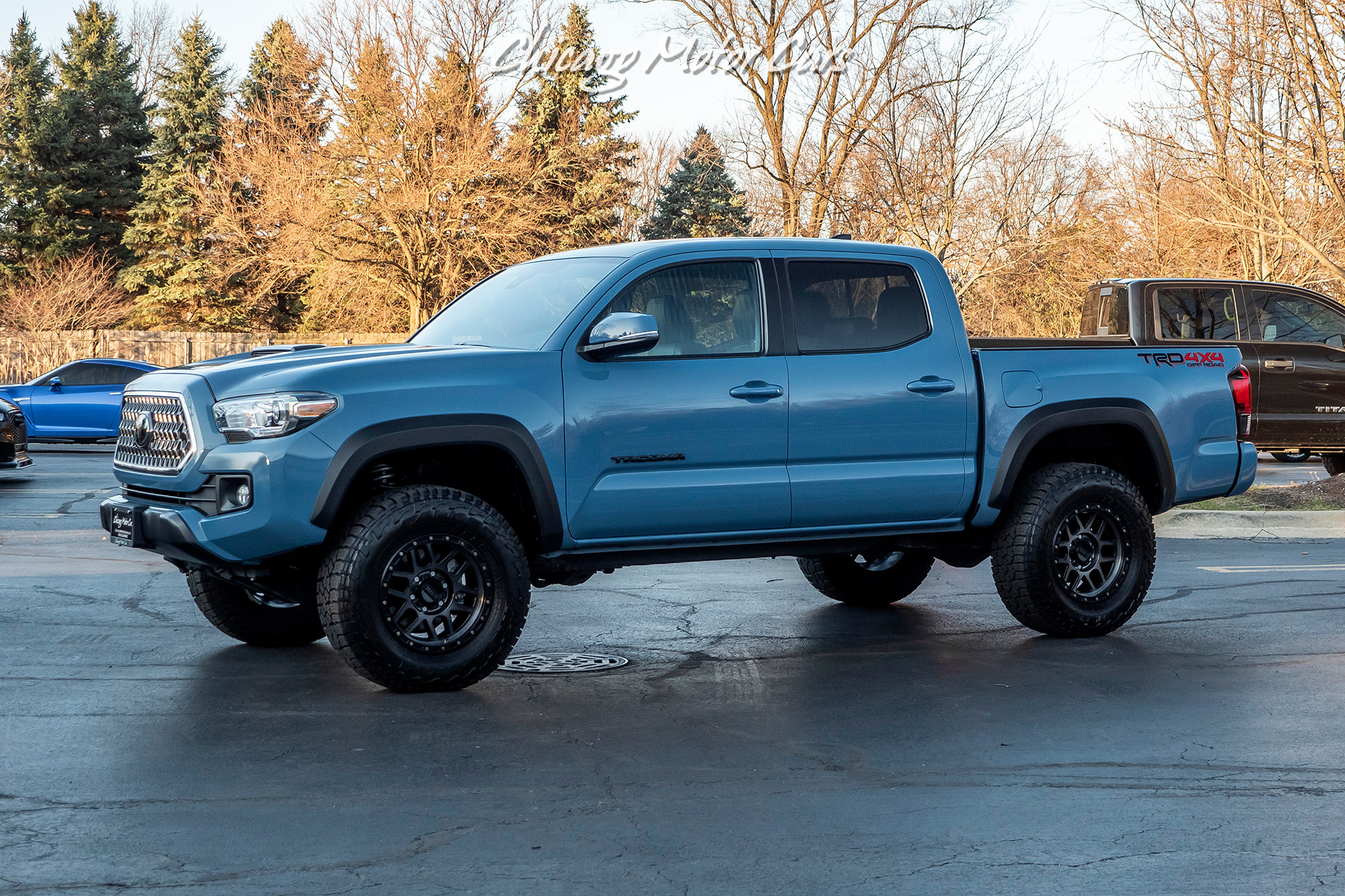 Used-2019-Toyota-Tacoma-TRD-Off-Road-4x4-Lifted-with-Upgraded-Tires-RARE-Calvary-Blue